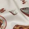 1 Yard White Cherry Pies Baked Fresh Stretch Cotton Sateen Fabric for Apparel